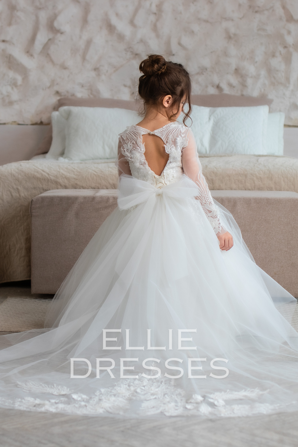 Ivory Dress with Open back – Ellie Dresses