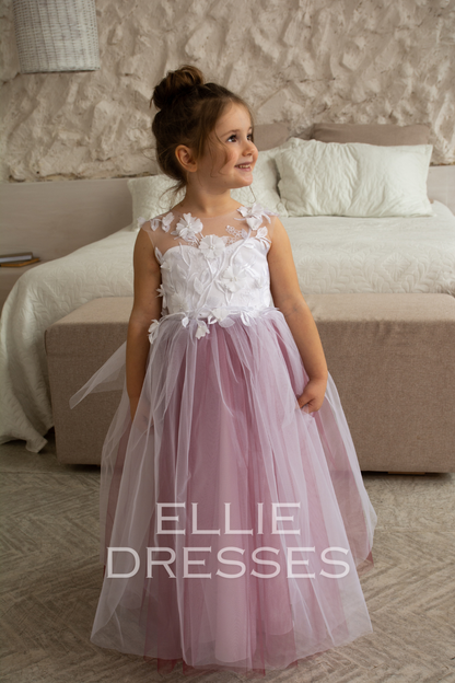 Burgundy Flower Girl Dress