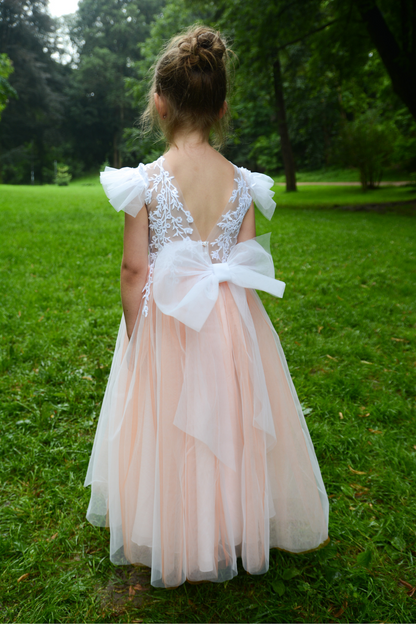 Orange Puffy Girl Dress