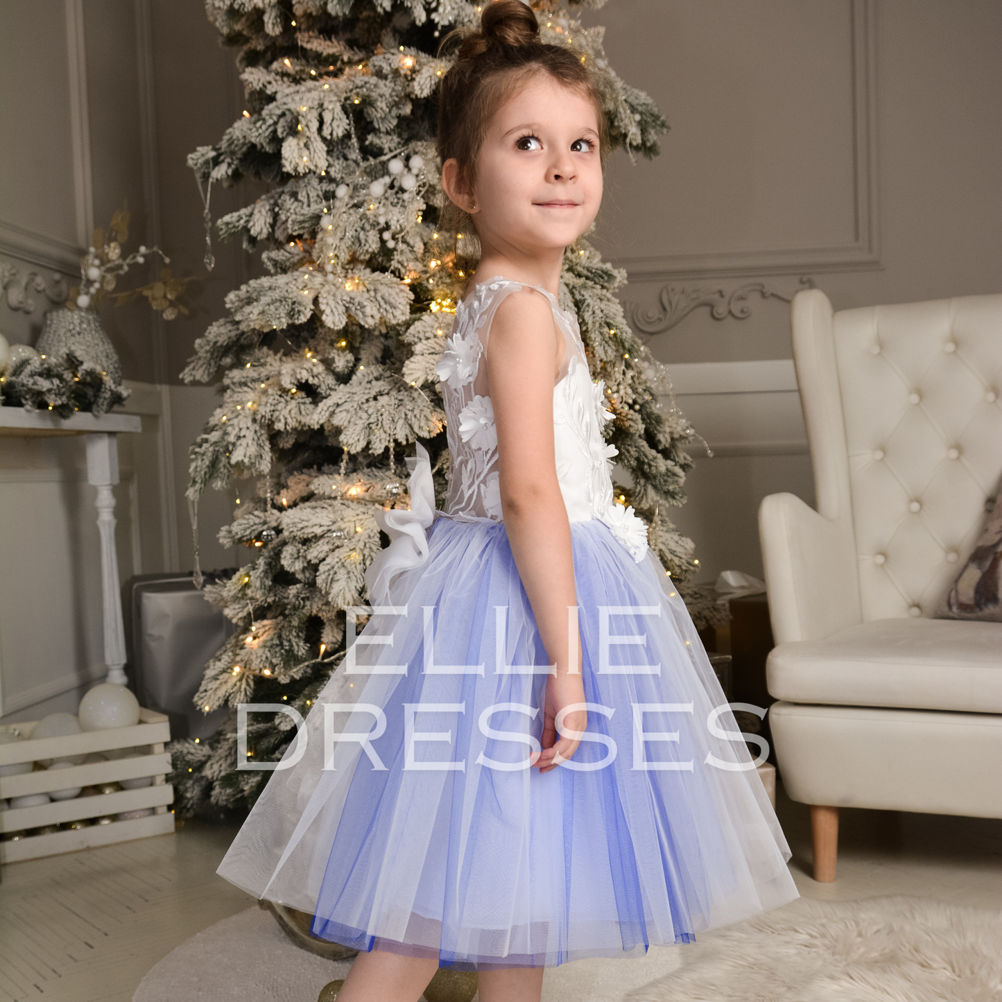 Navy Blue Tutu Dress