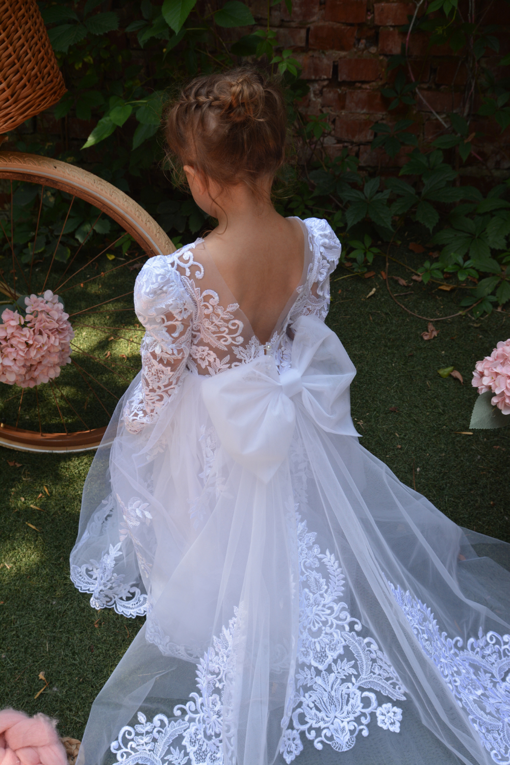 Exclusive White Victorian Gown