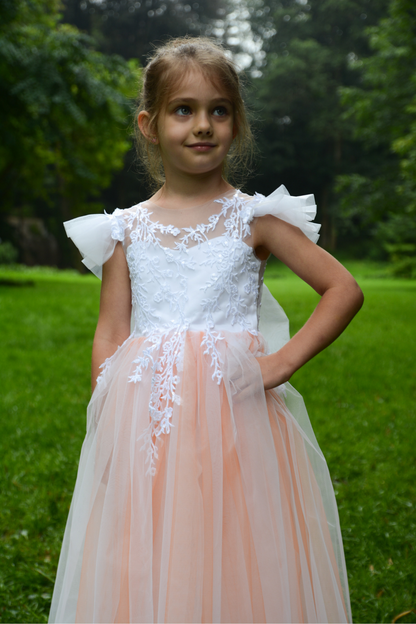 Orange Puffy Girl Dress