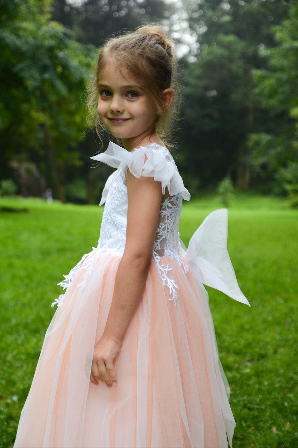 Orange Puffy Girl Dress