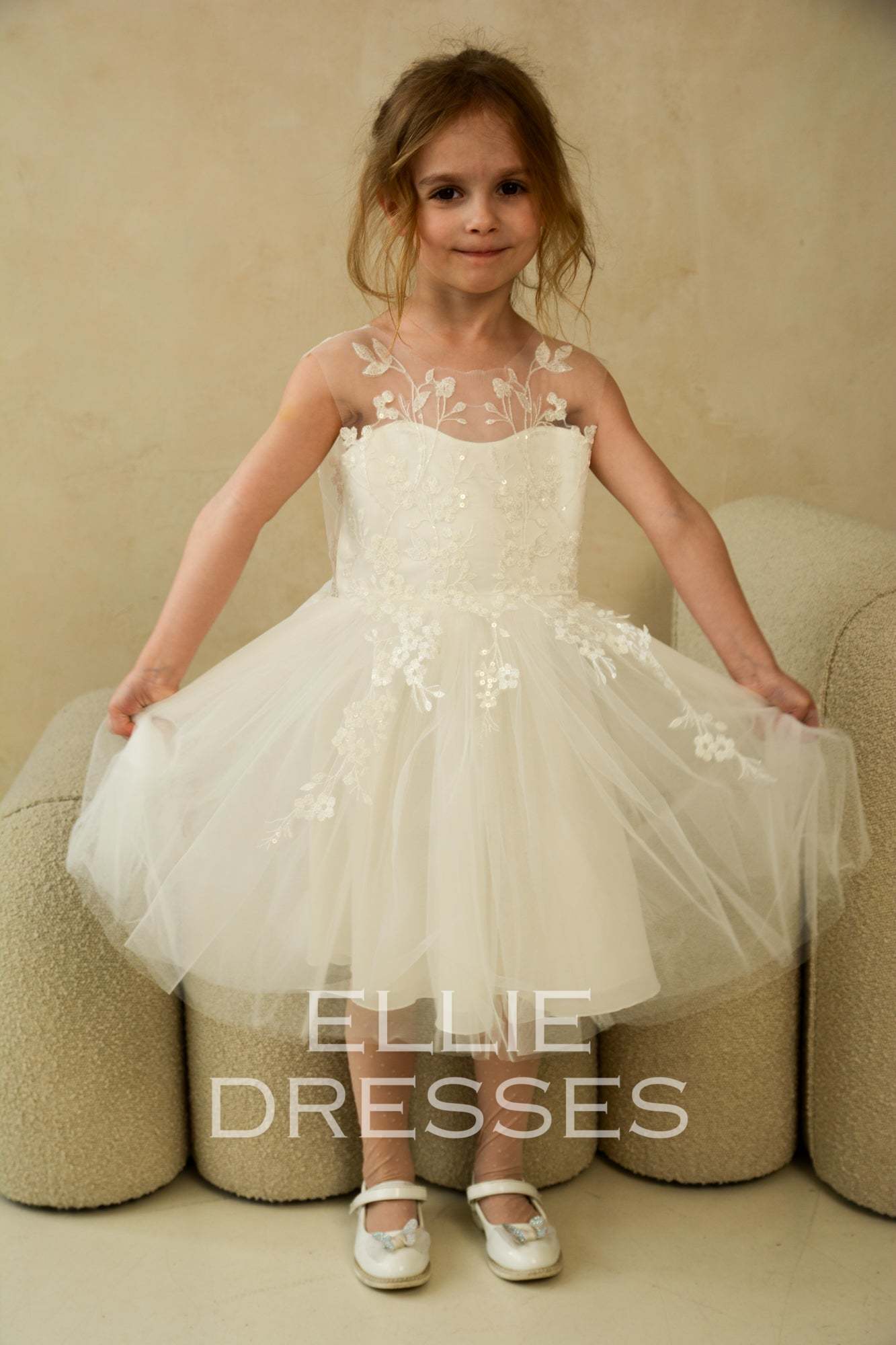 Short Flower Girl Dress