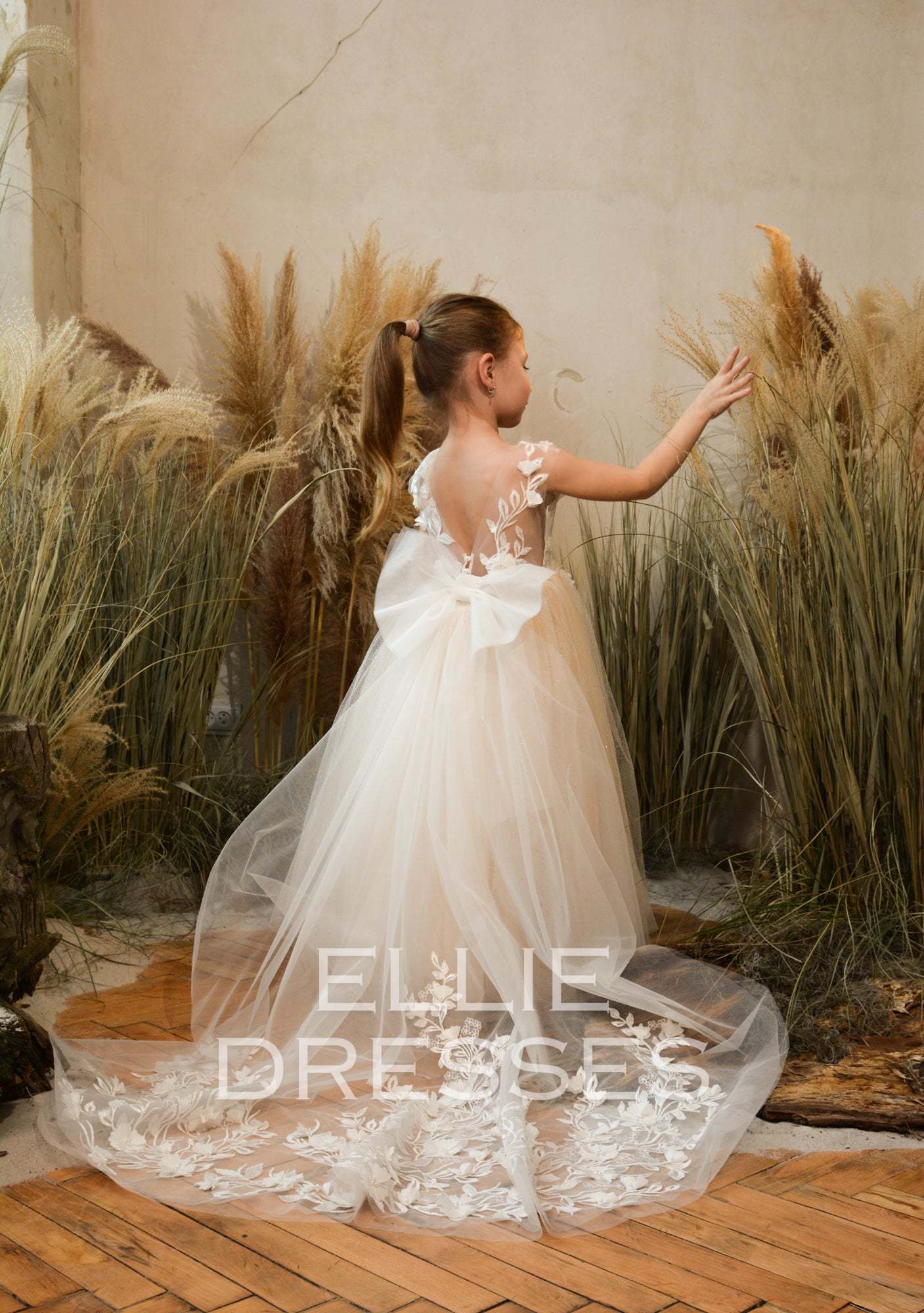 Nude Dress with Sparkle Tulle