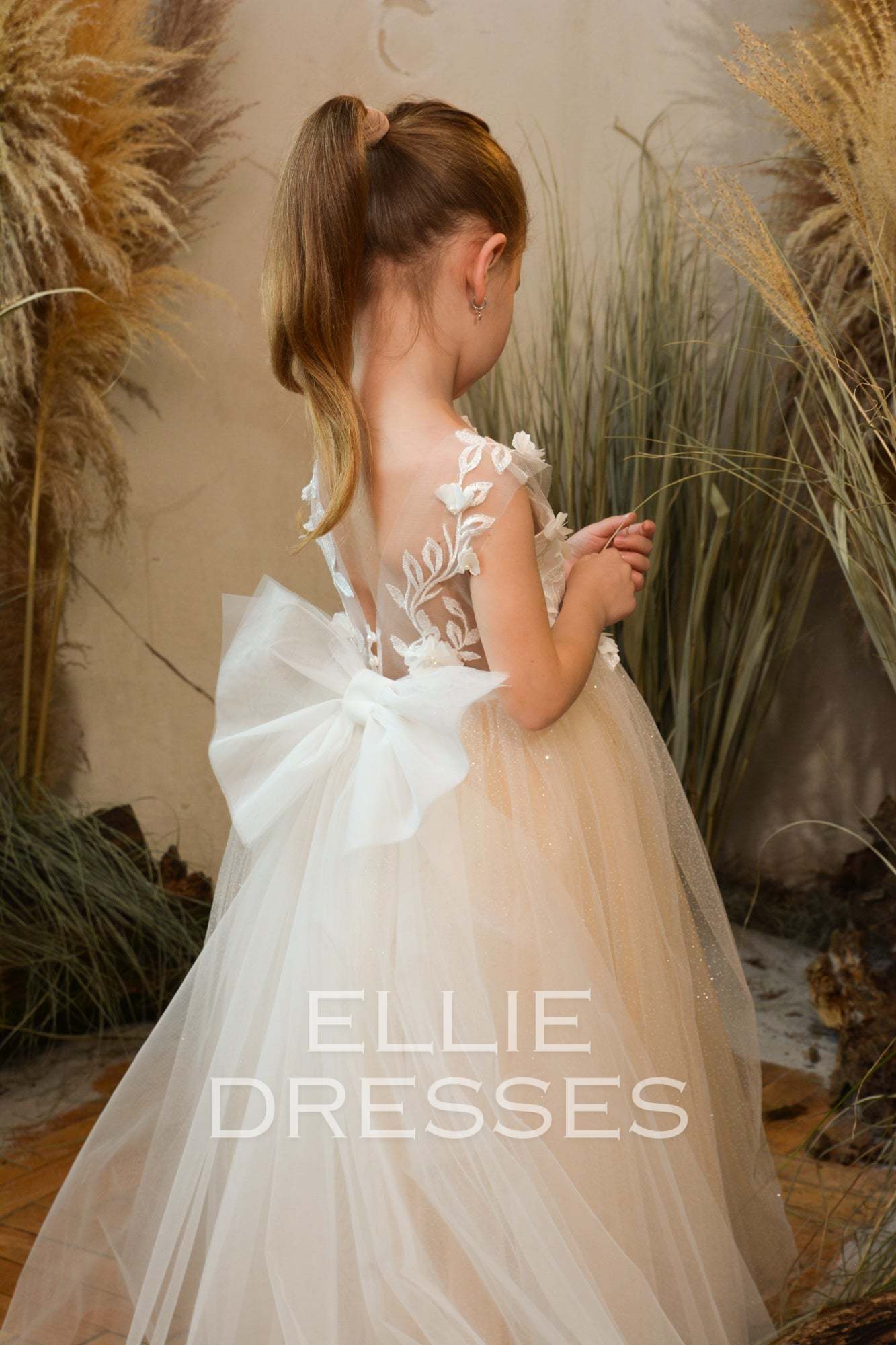 Nude Dress with Sparkle Tulle