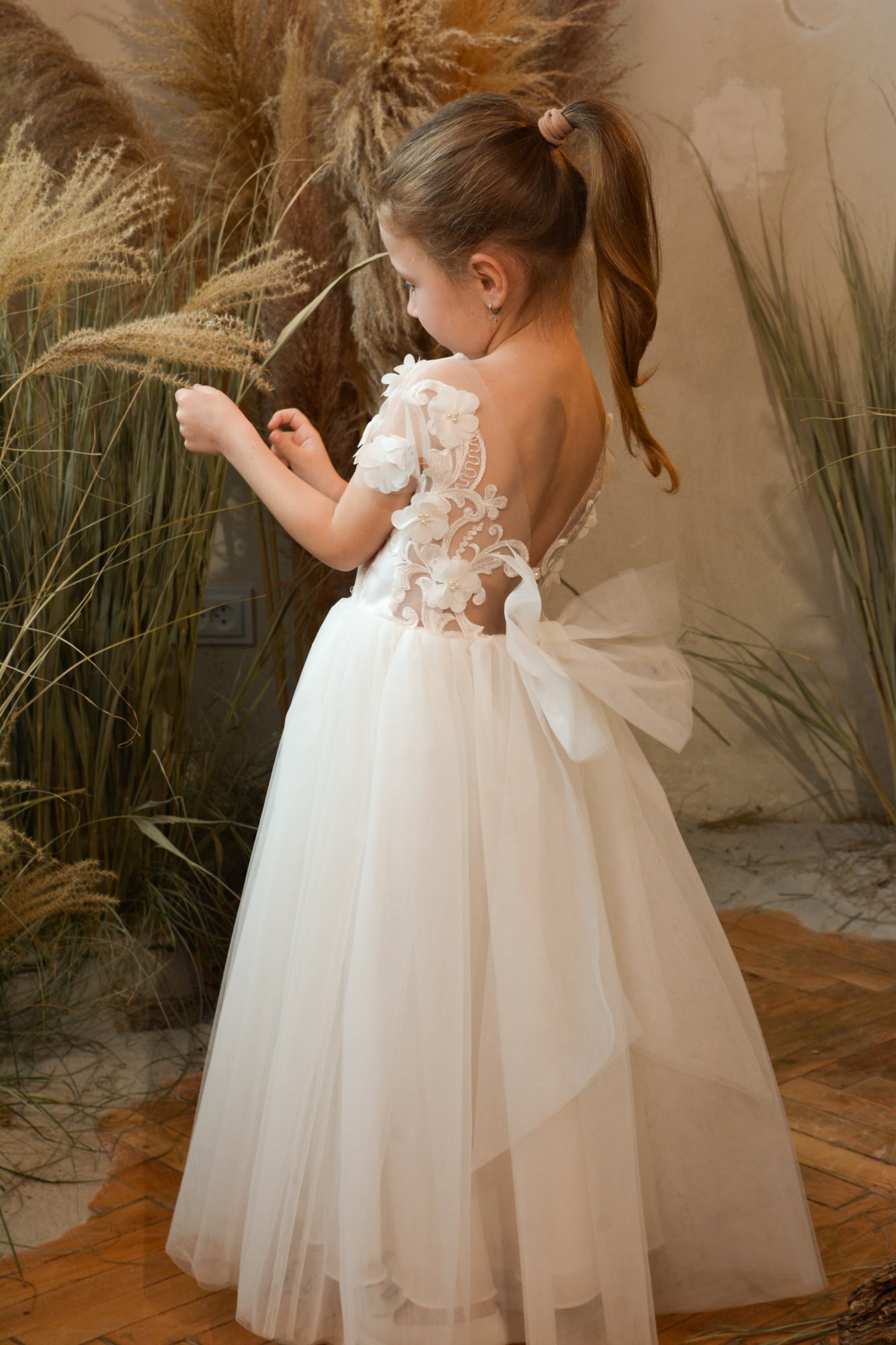 Girl Dress with Flowers