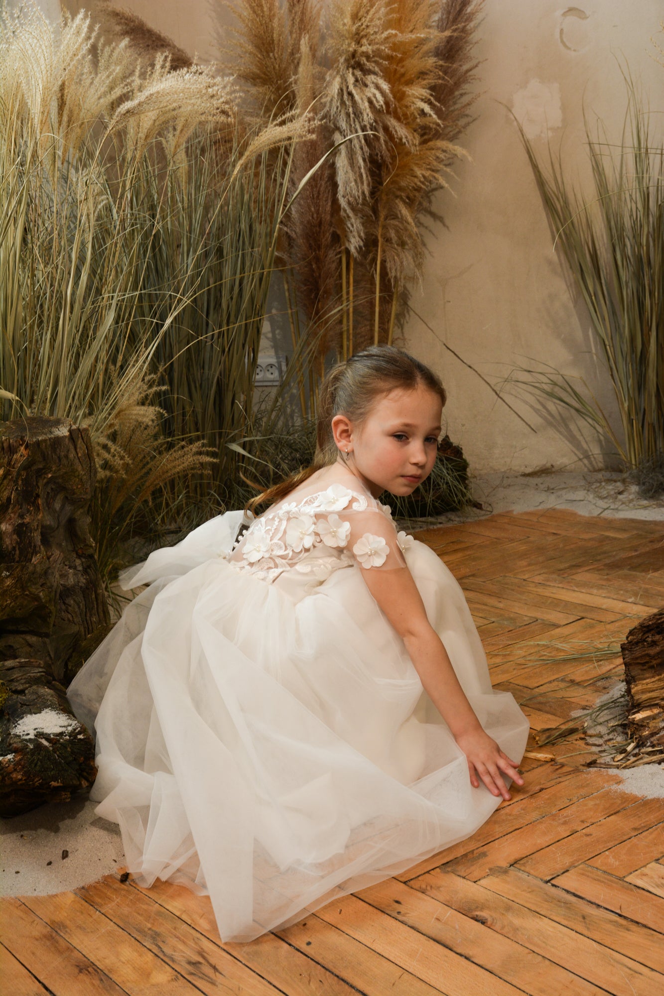 Girl Dress with Flowers