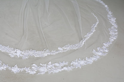 3D FLORAL LACE VEIL