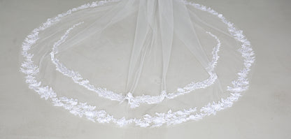 3D FLORAL LACE VEIL