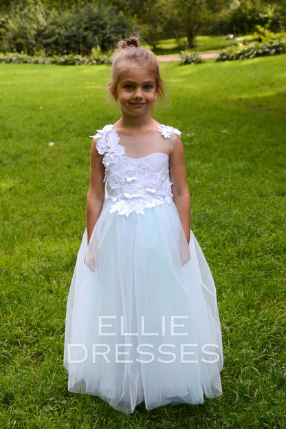 Mint Flower Girl Dress