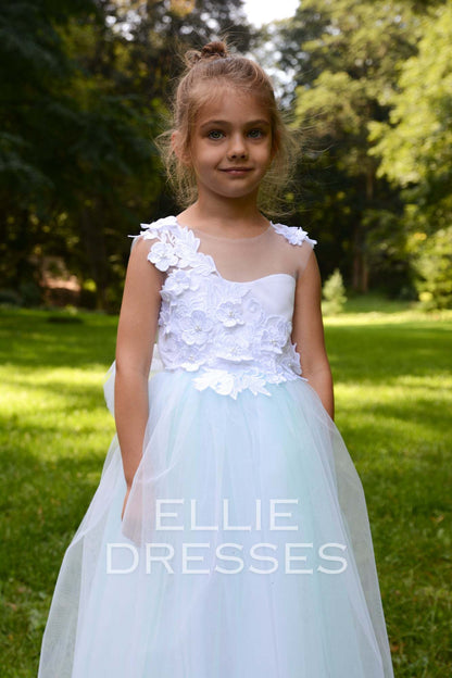 Mint Flower Girl Dress