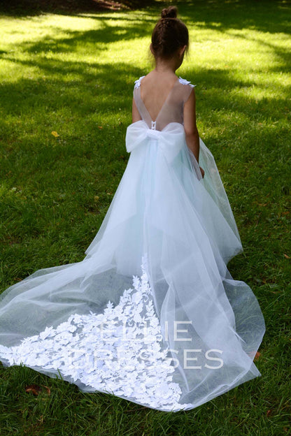 Mint Flower Girl Dress