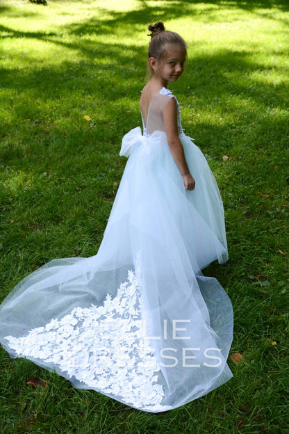 Mint Flower Girl Dress