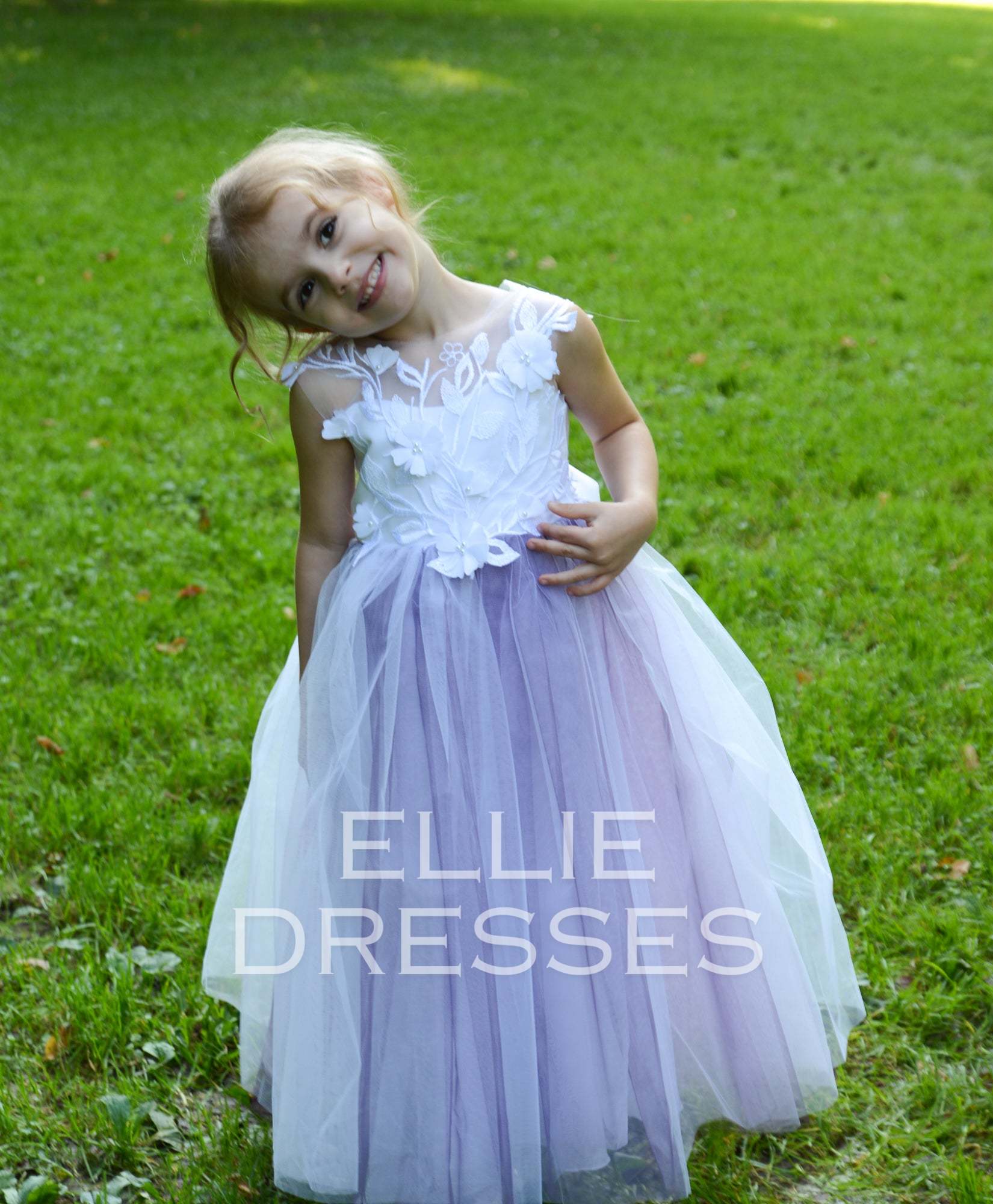 Purple flower girl dresses cheap online