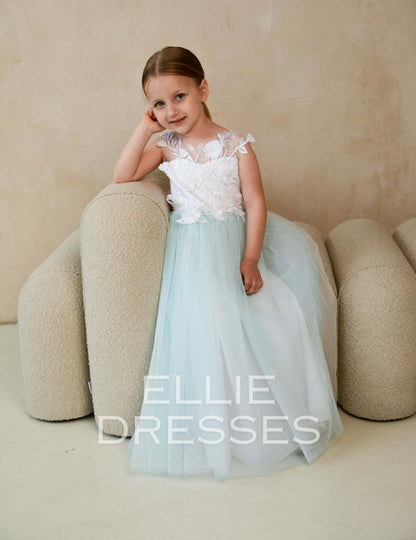 Mint Flower Girl Dress