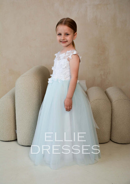 Mint Flower Girl Dress