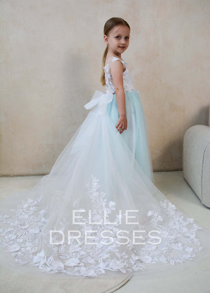 Mint Flower Girl Dress