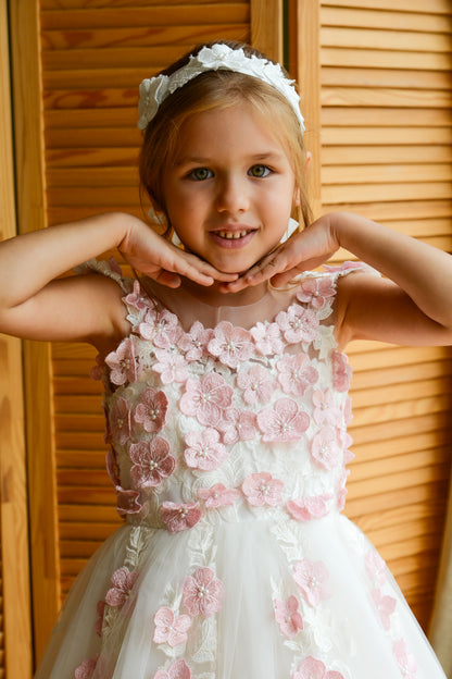 Pink & Ivory Girl dress