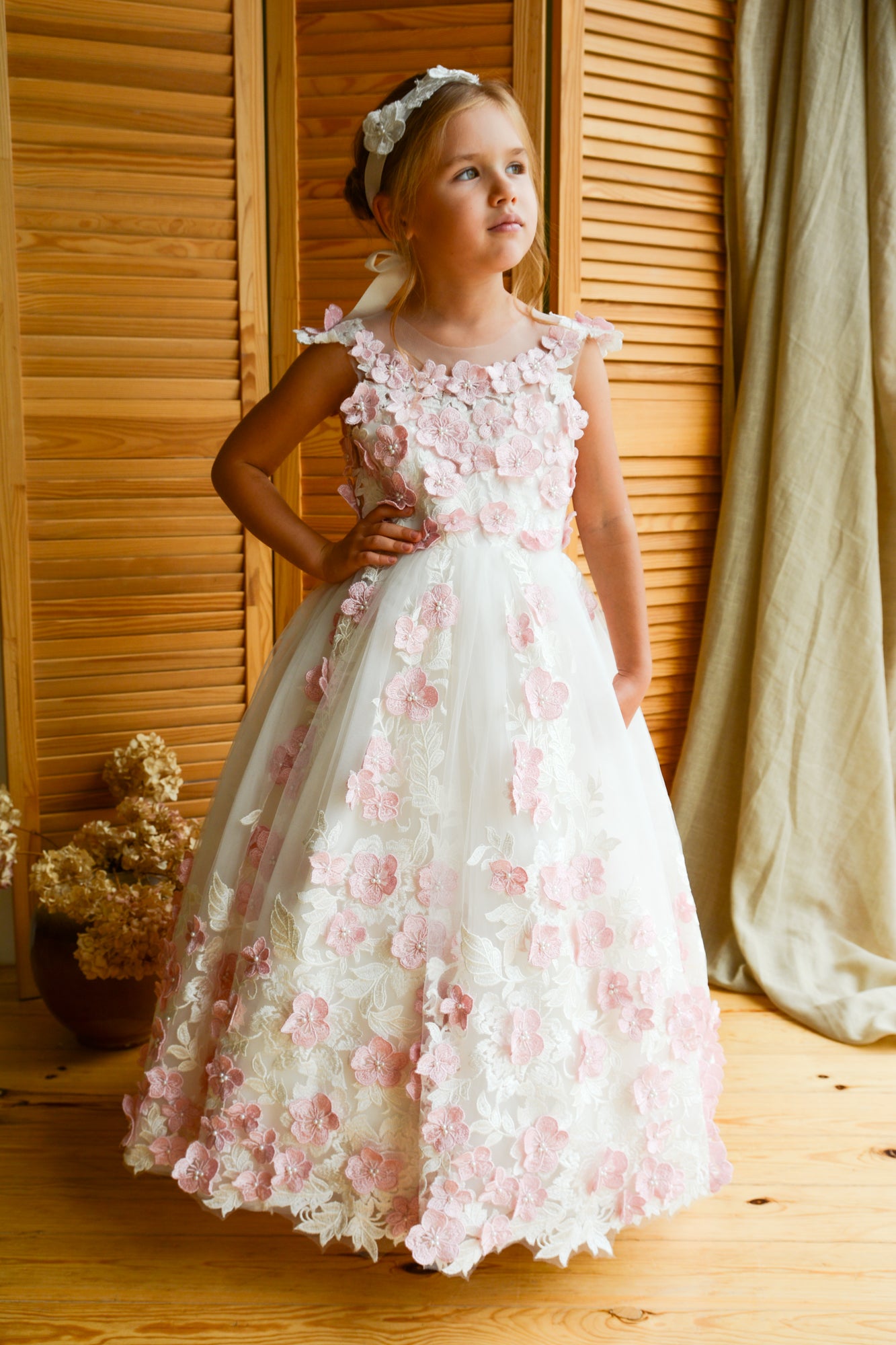 Pink & Ivory Girl dress