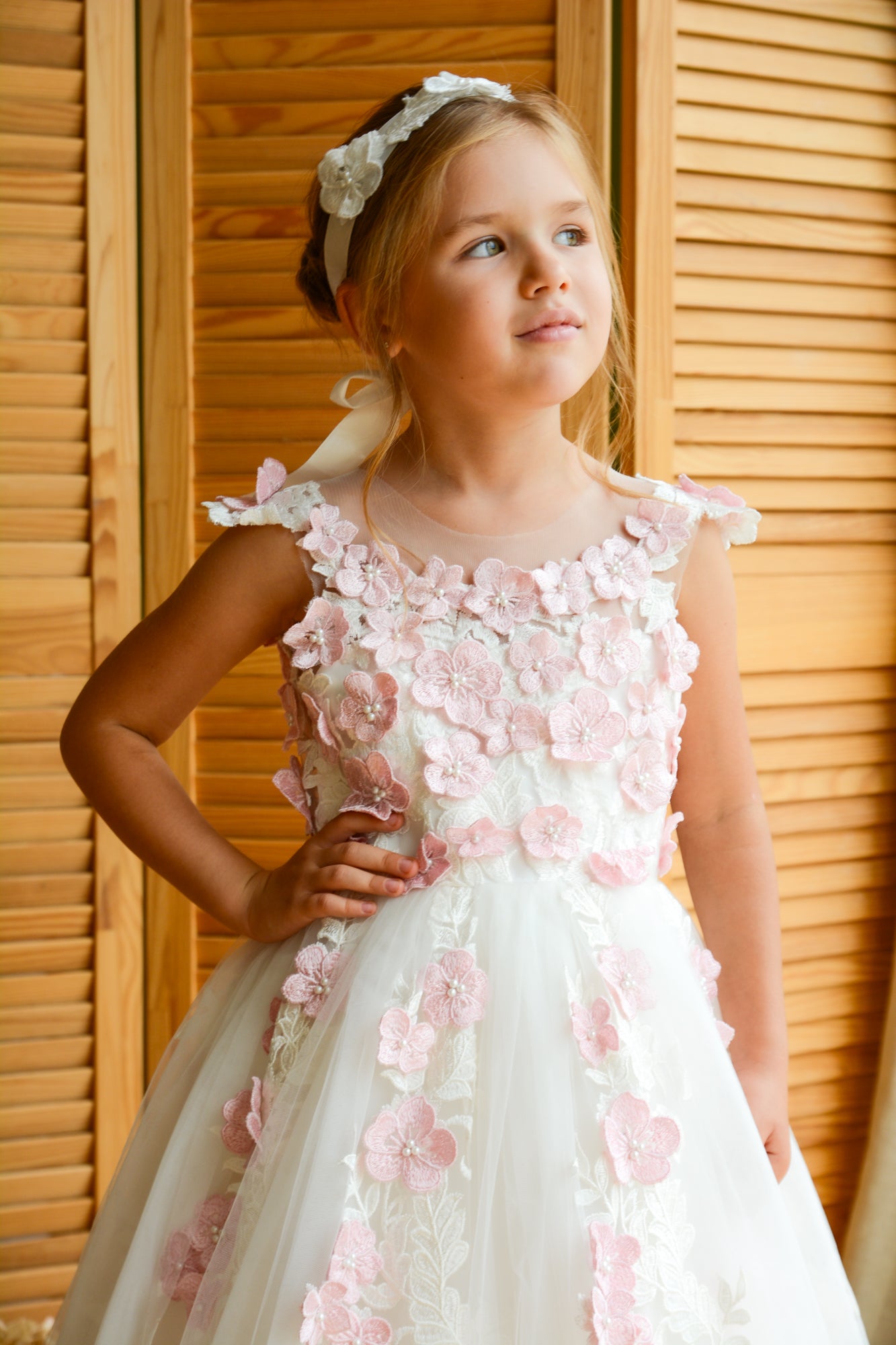 Pink & Ivory Girl dress