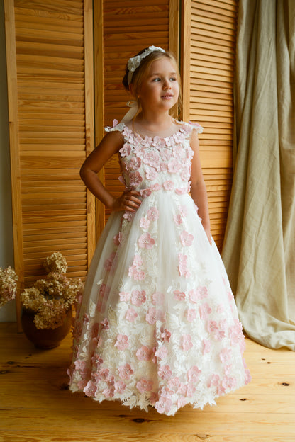 Pink & Ivory Girl dress