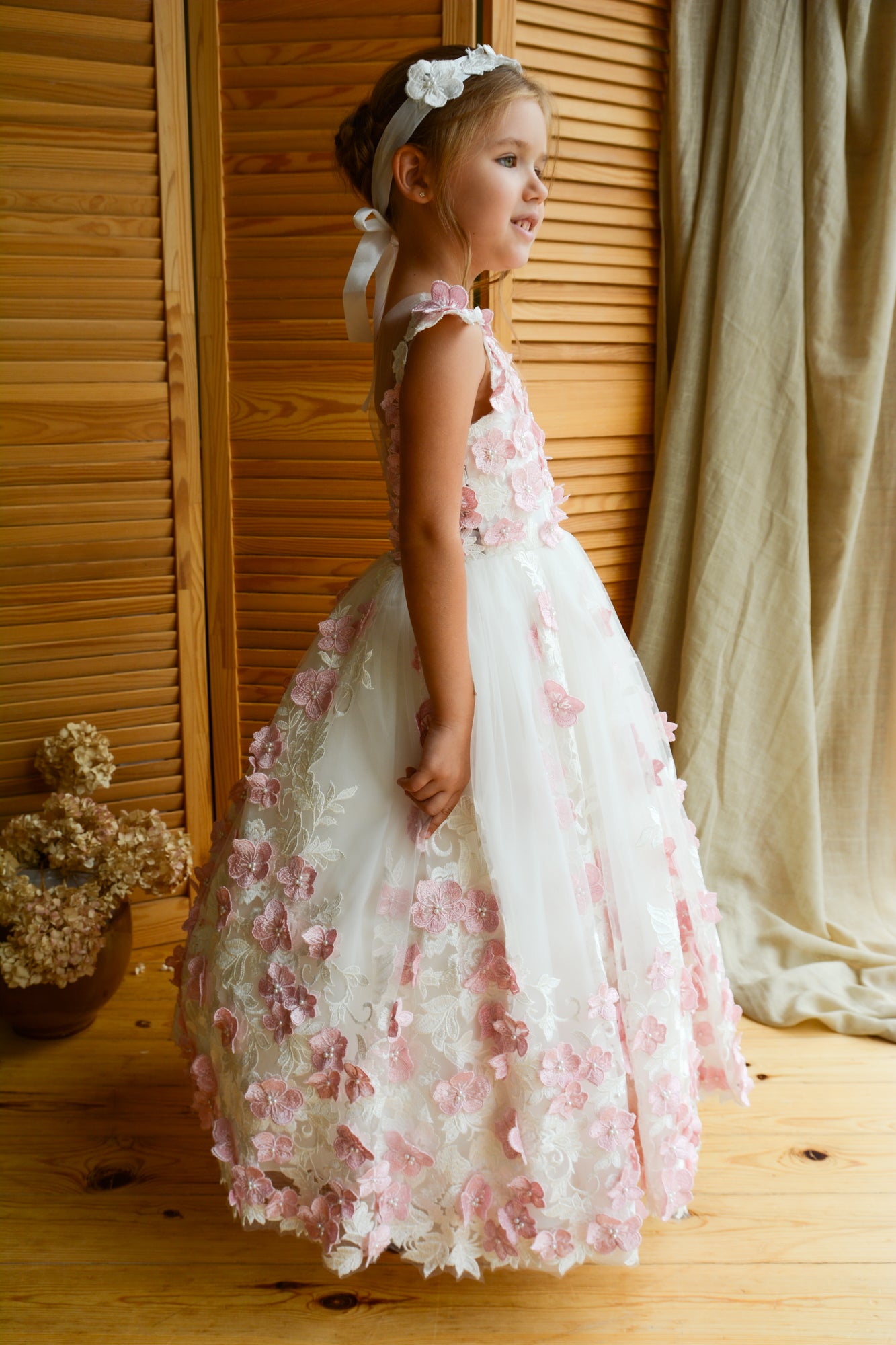 Pink & Ivory Girl dress