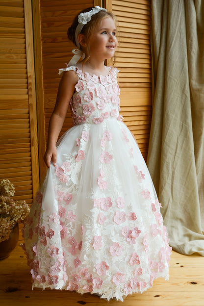 Pink & Ivory Girl dress