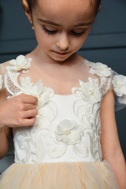 Dress with 3D Flowers