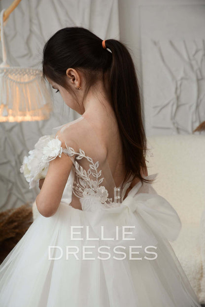 Puffy Flower Girl Dress