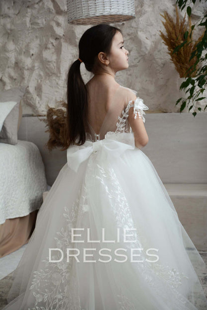 Puffy Flower Girl Dress