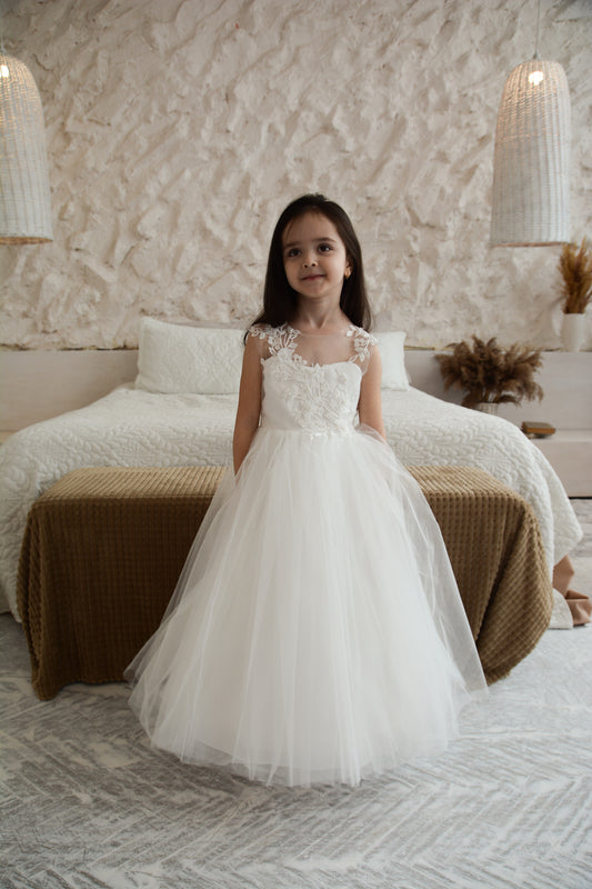 Flower Girl Dress with Train