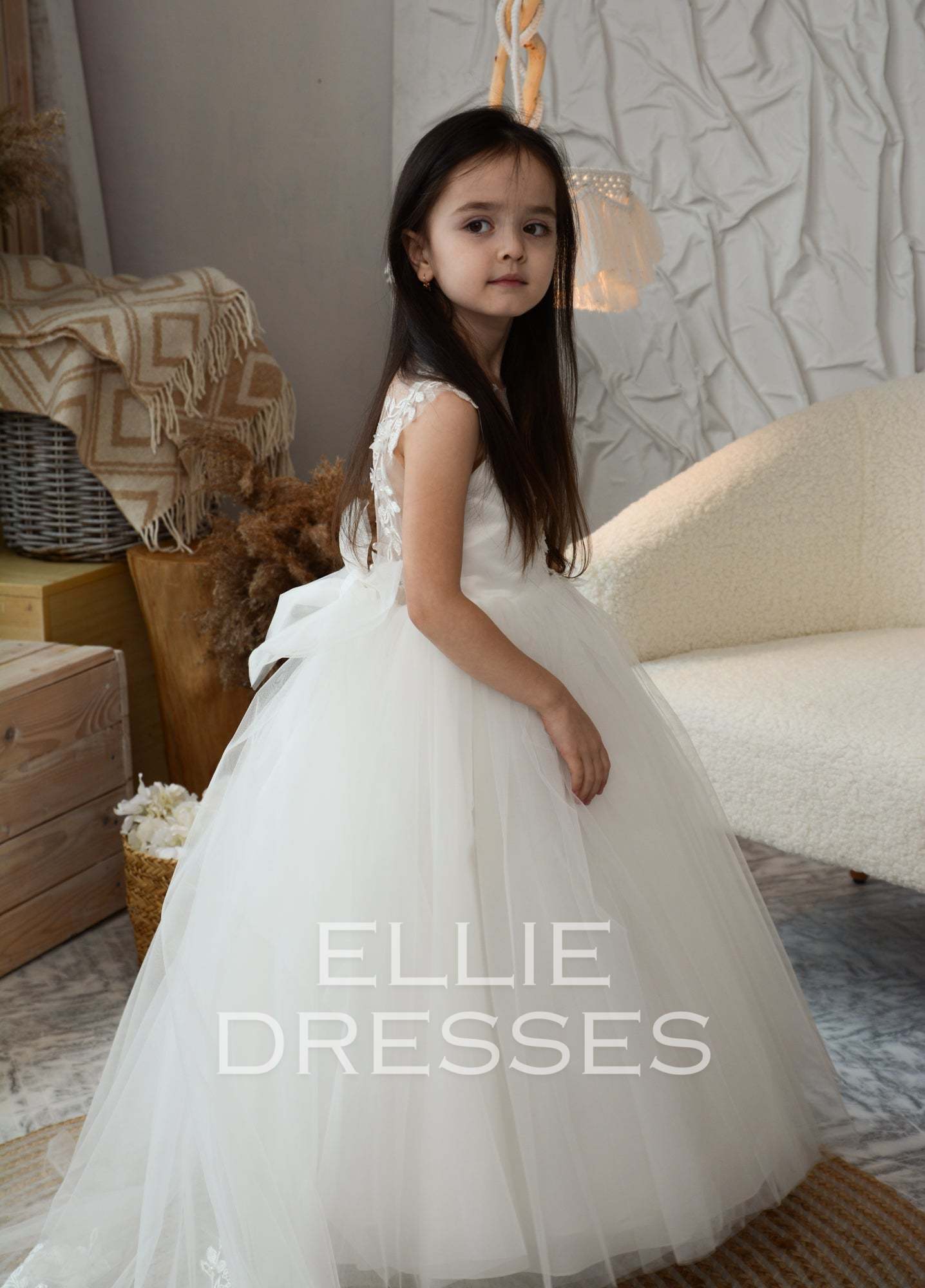 Flower Girl Dress with Train