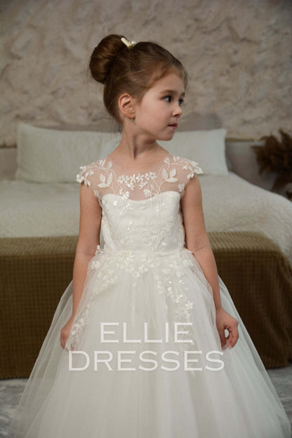 Flower Girl Dress with train