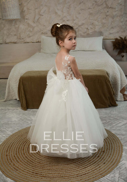 Flower Girl Dress with train