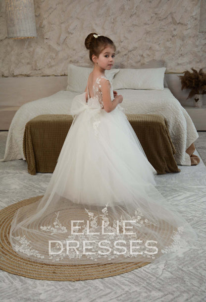 Flower Girl Dress with train