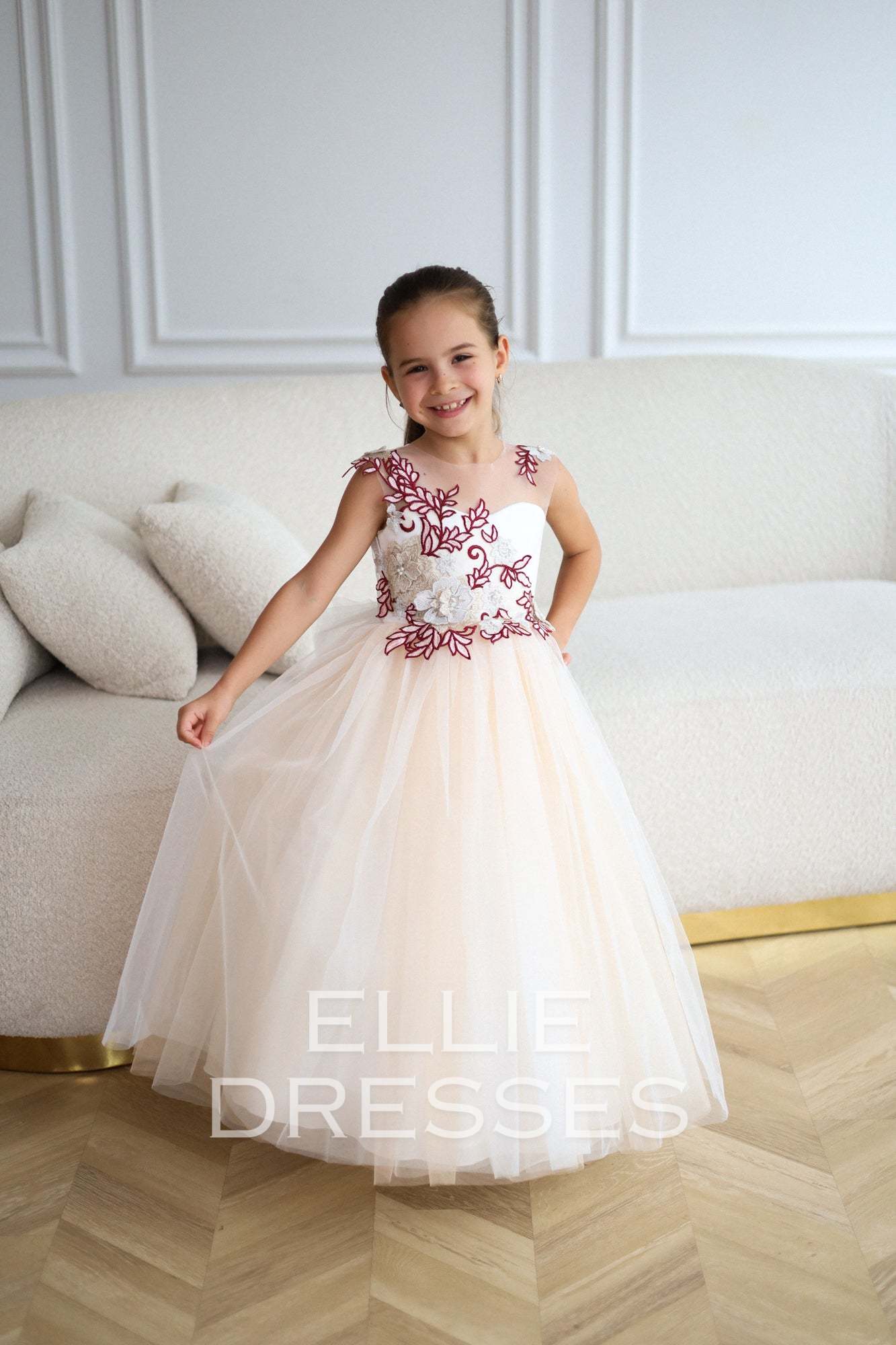 Girl Dress with Gorgeous Train