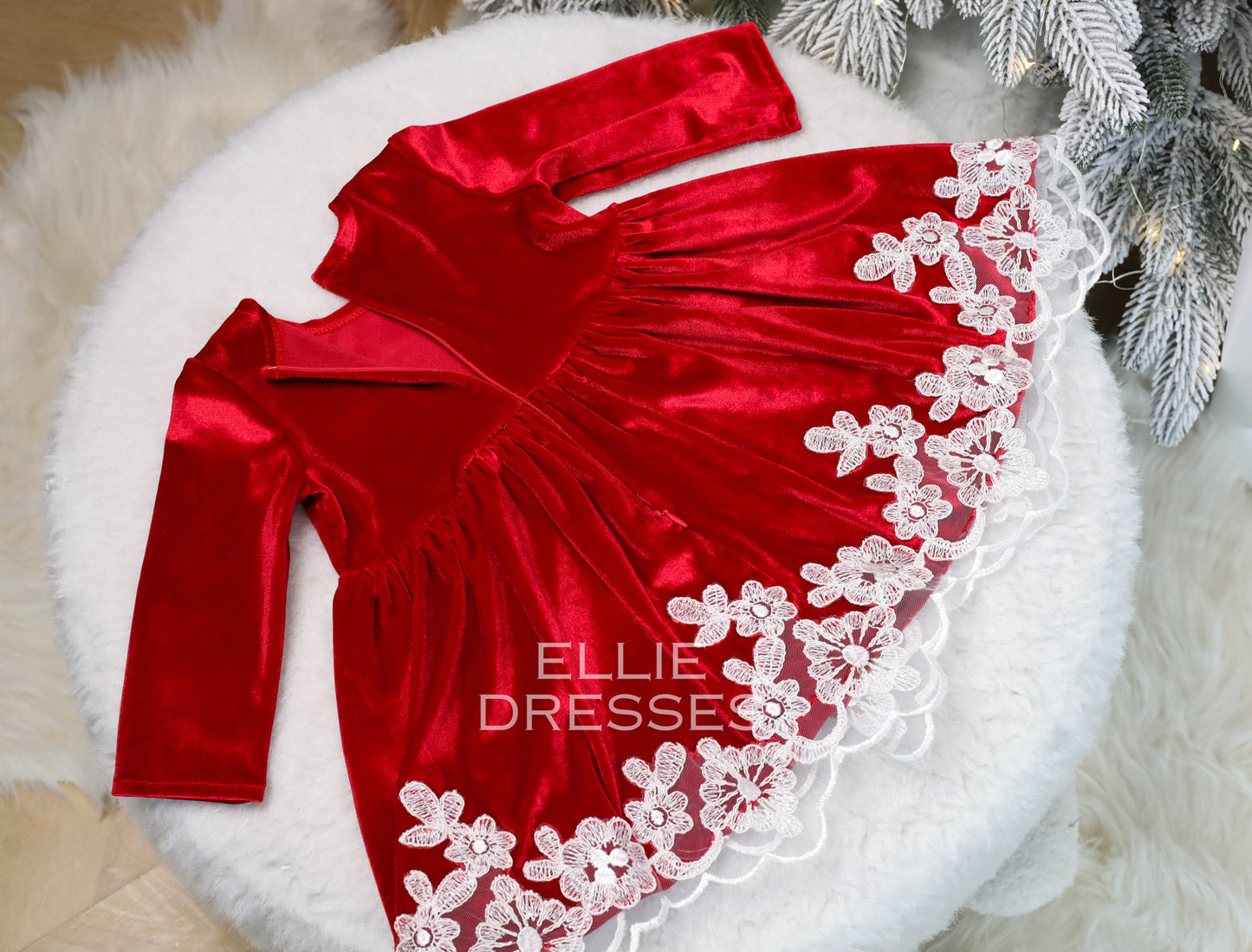 Christmas Dress with Flowes