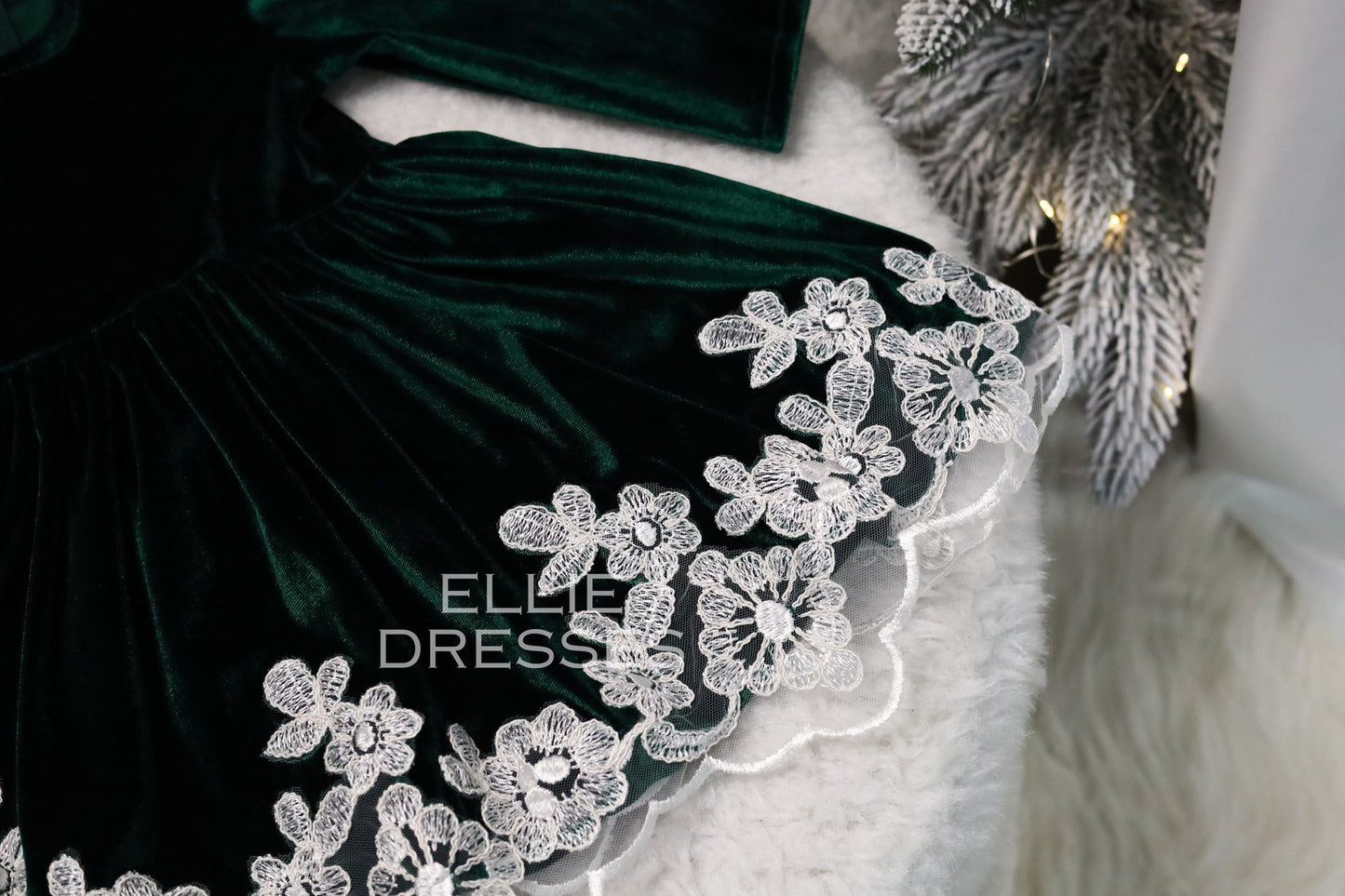 Christmas Dress with Flowes