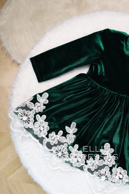 Christmas Dress with Flowes