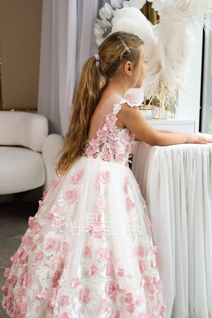 Pink & Ivory Girl dress