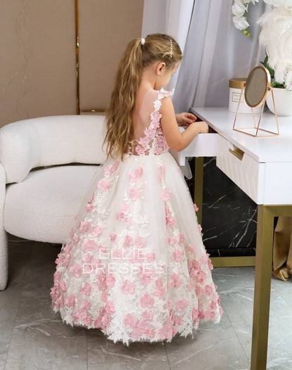 Pink & Ivory Girl dress