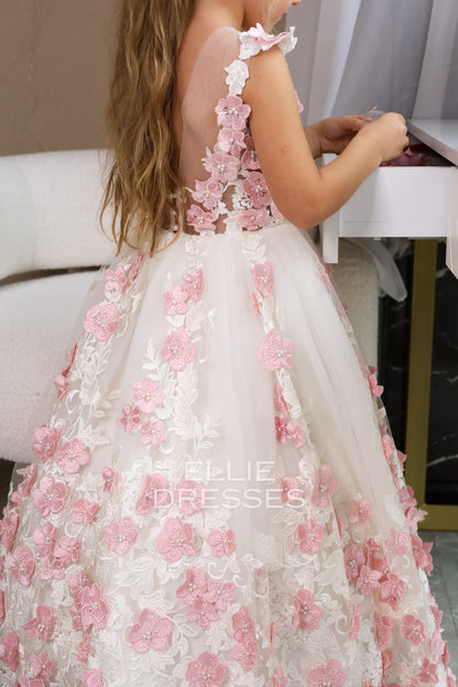 Pink & Ivory Girl dress