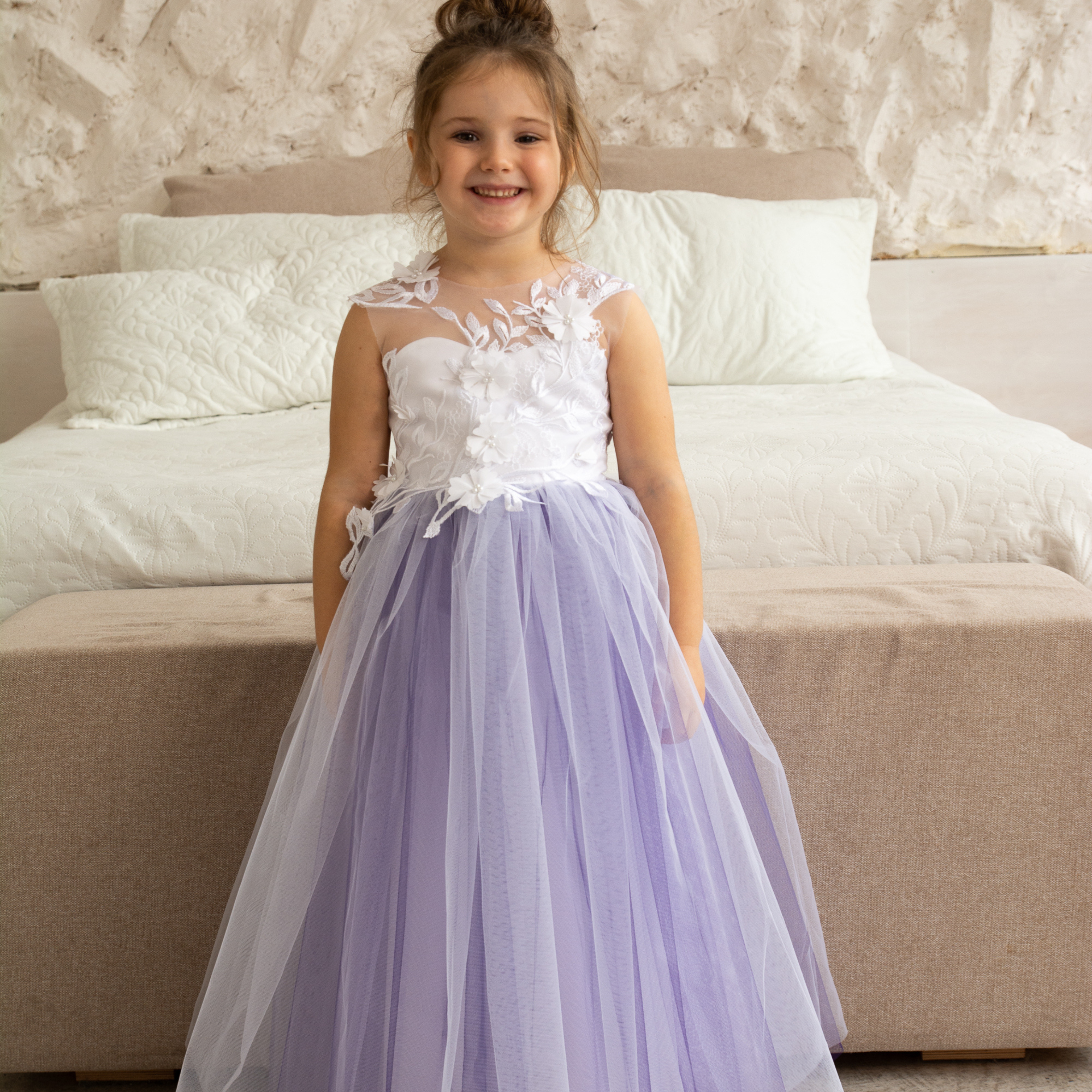 Dark Purple Flower Girl Dresses